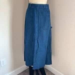 Vintage Ralph Lauren Denim Blue Women's Skirt